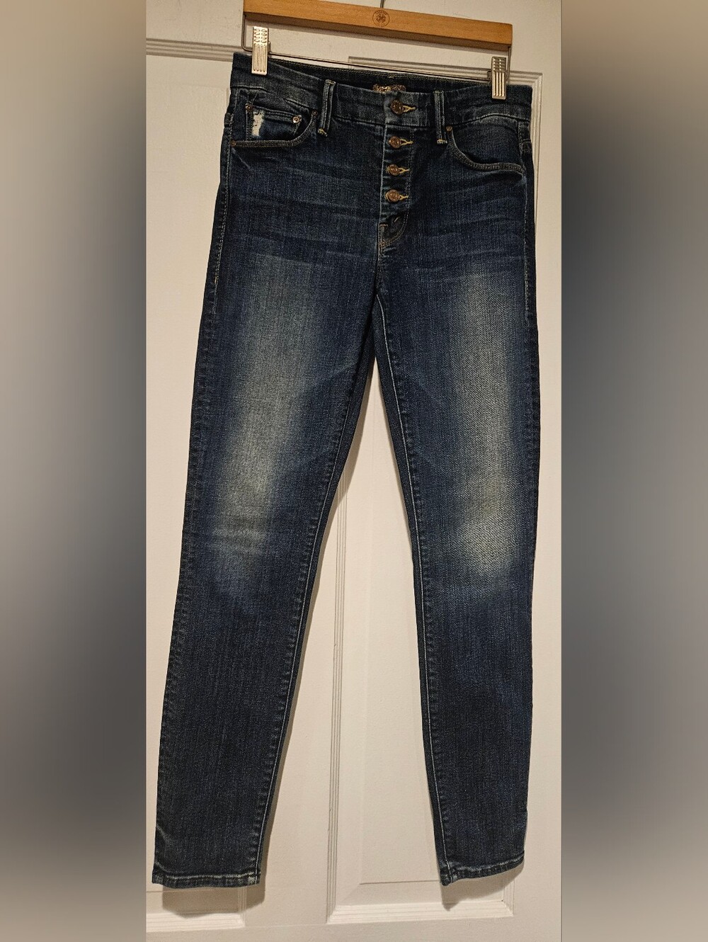 MOTHER Women’s Skinny Jeans - The Pixie Spellbound In Seattle Dark Wash